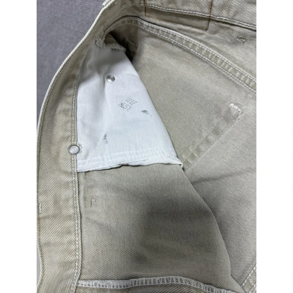 Wrangler Silver Edition Jeans Mens 40x29 Beige Straight‎ Leg Premium Quality USA